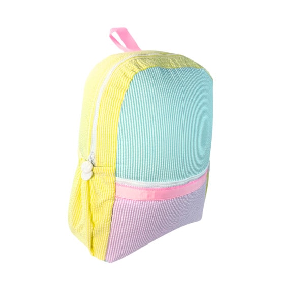 Mint Medium Backpack - 1989 Seersucker