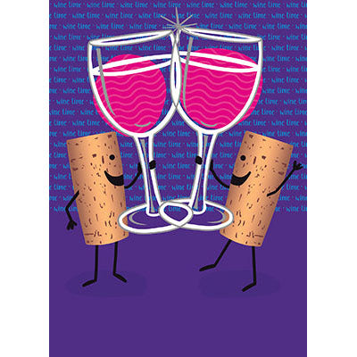 Avanti Press Wine Cork Toast Birthday Card