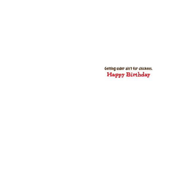 Avanti Press Chicken in Overalls Birthday Card