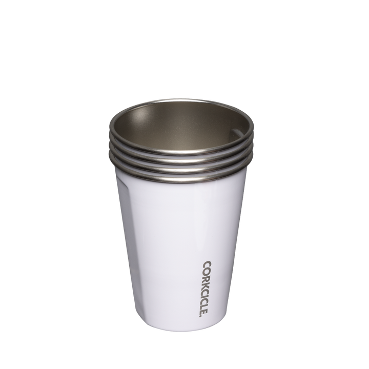 Corkcicle Eco Stacker - 18oz 4-Pack/Gloss White