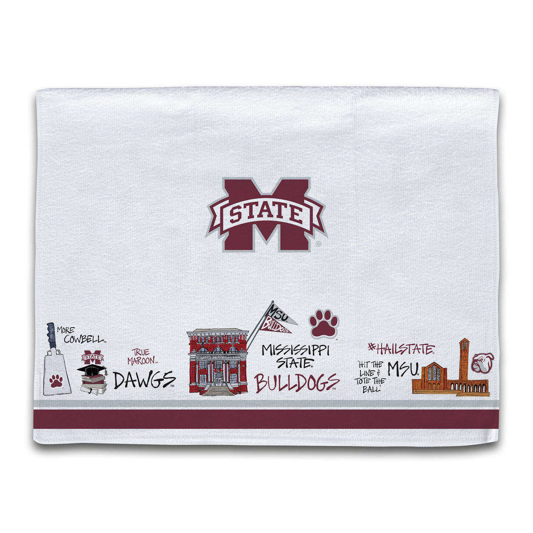 Magnolia Lane Icon Towel - Mississippi State