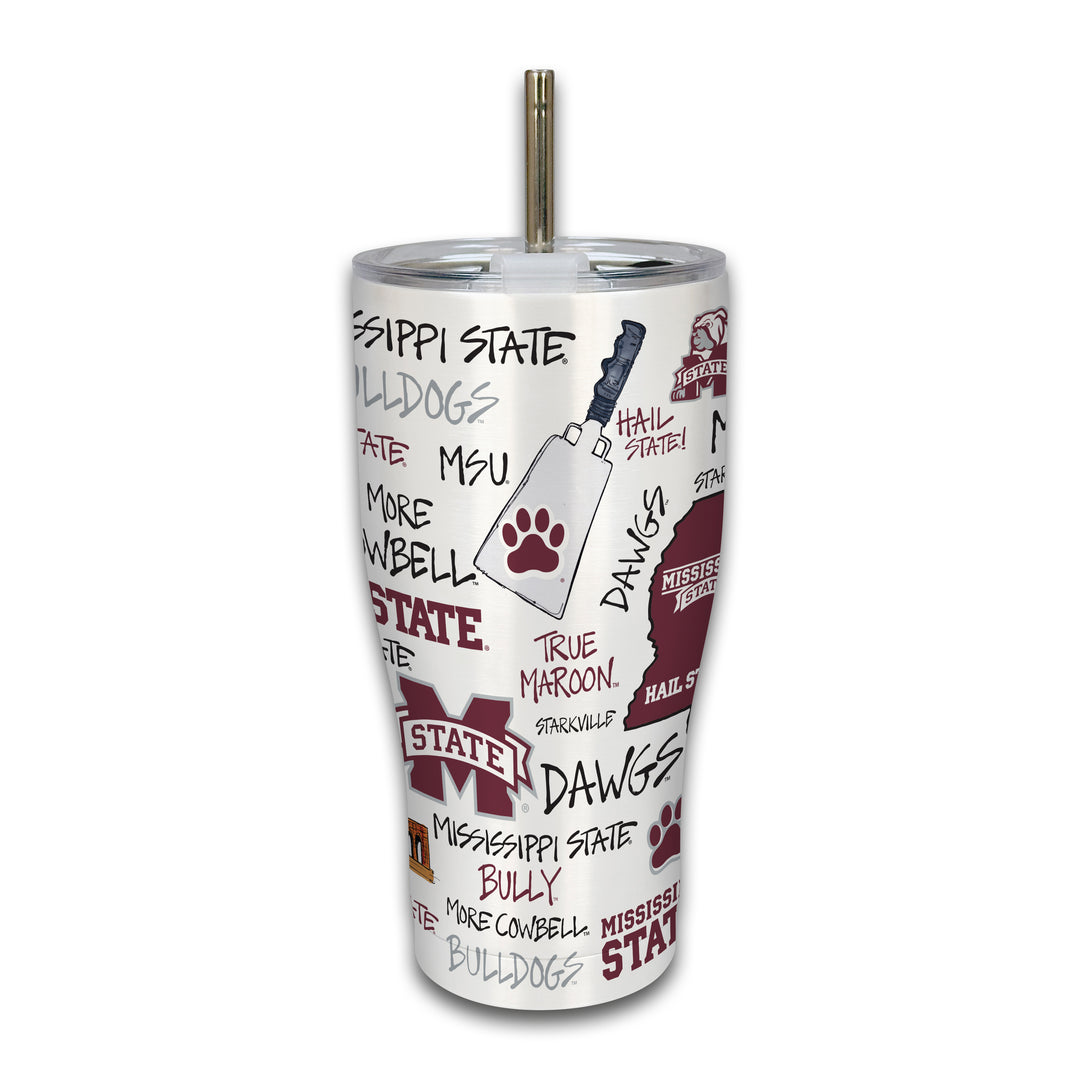 Magnolia Lane Icon Metal Tumbler - Mississippi State
