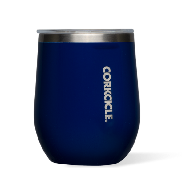 Corkcicle 12oz Stemless - Gloss Midnight Navy