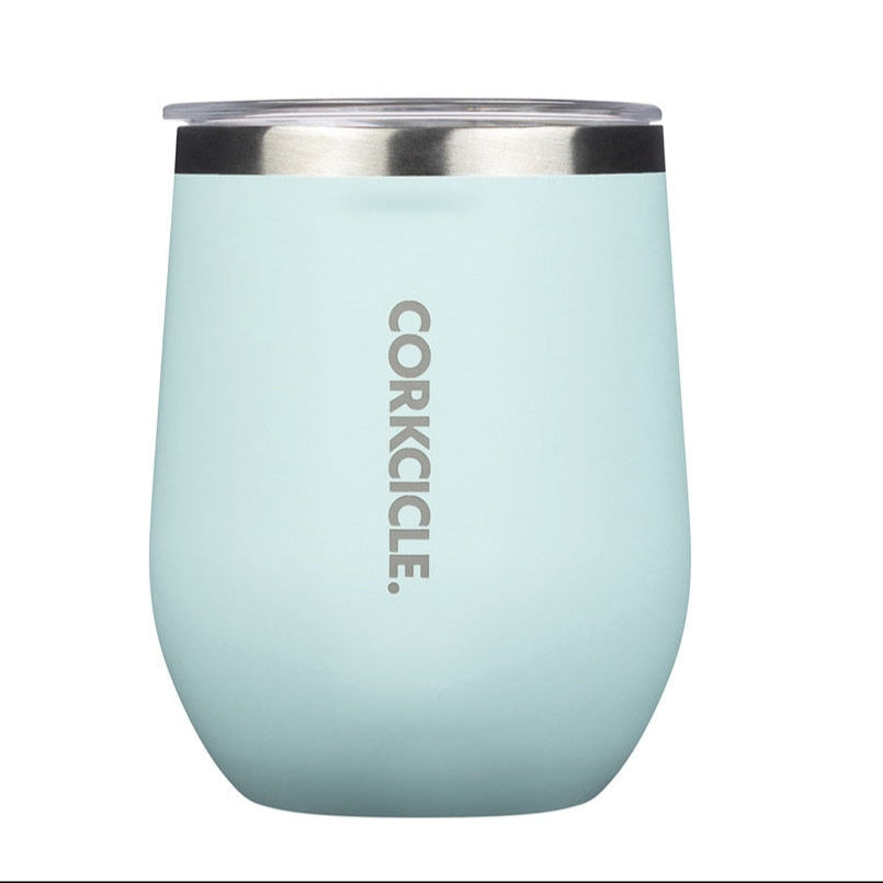 Corkcicle 12oz Stemless - Gloss Power Blue