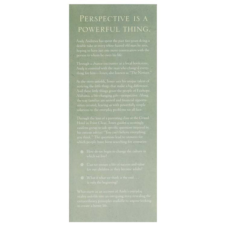The Noticer Returns: Sometimes You Find Perspective, and Sometimes Perspective Finds You