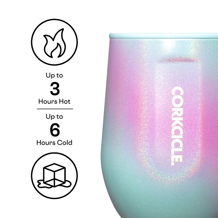 Corkcicle 12oz Stemless - Unicorn Wonderland