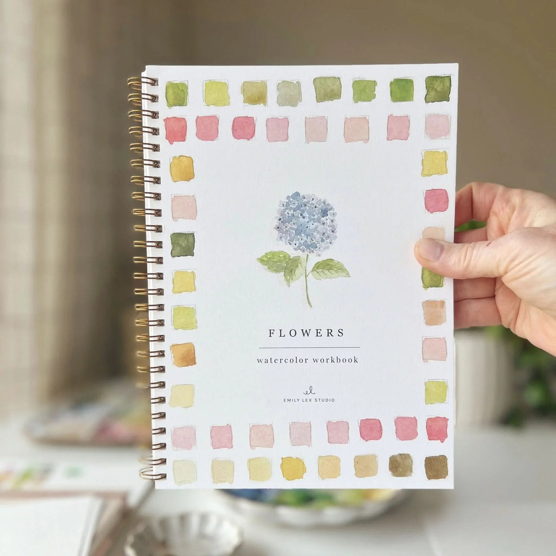 Emily Lex Watercolor Workbook - Flowers