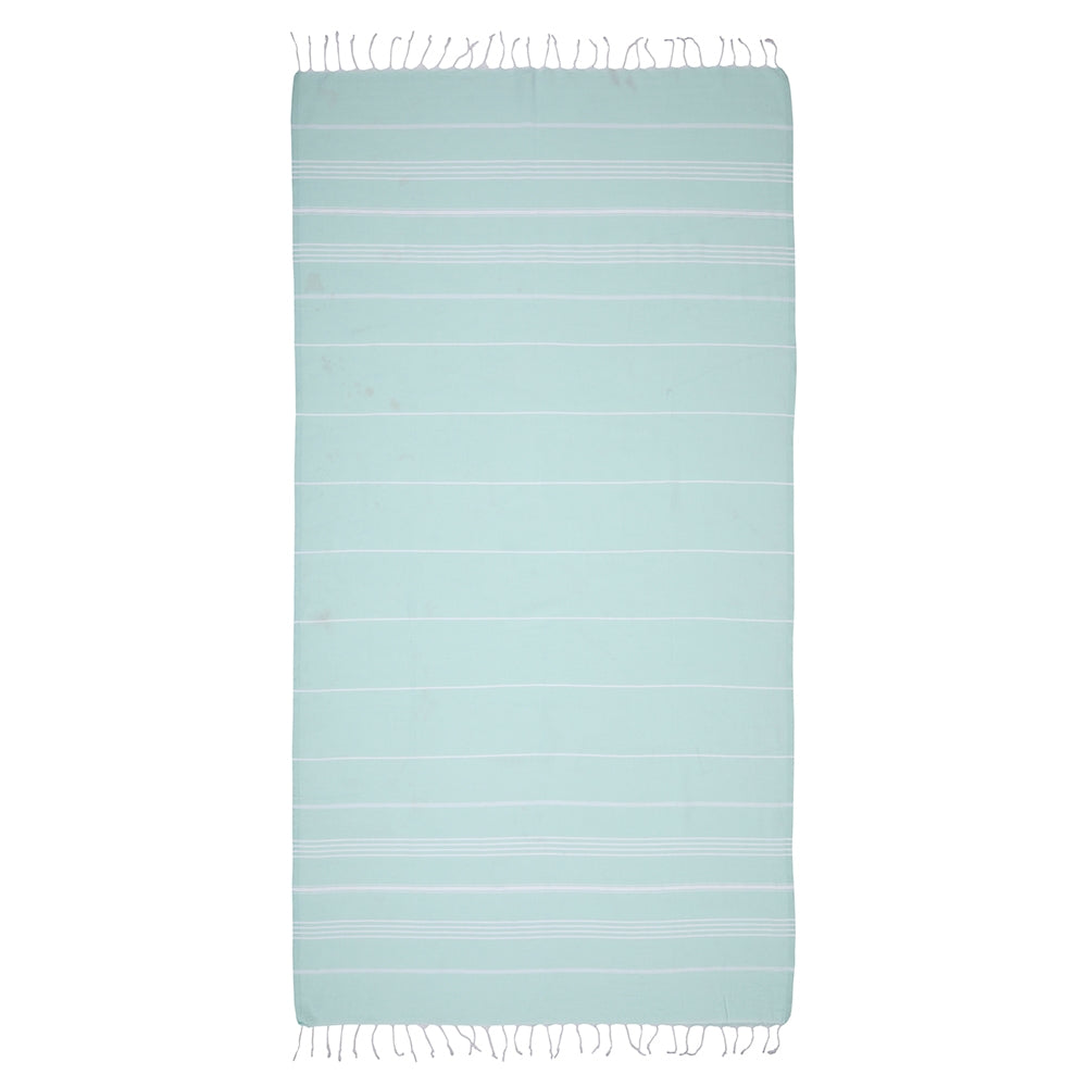Kikoya Oversized Turkish Beach Towel Hammam Pestemal Pareo Sarong - Mint