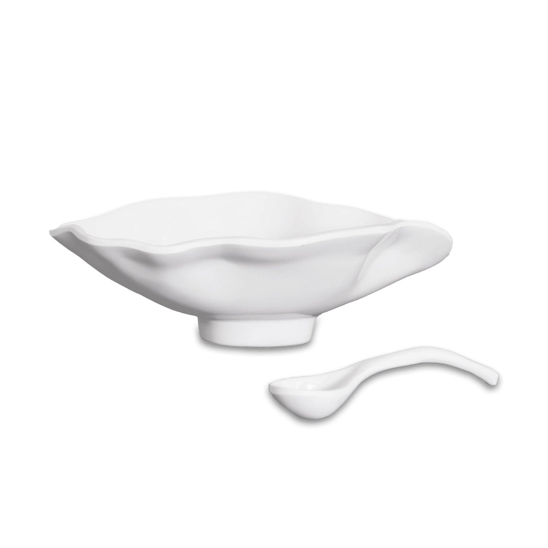 Beatriz Ball VIDA Havana Small Oval Bowl w/Spoon - White