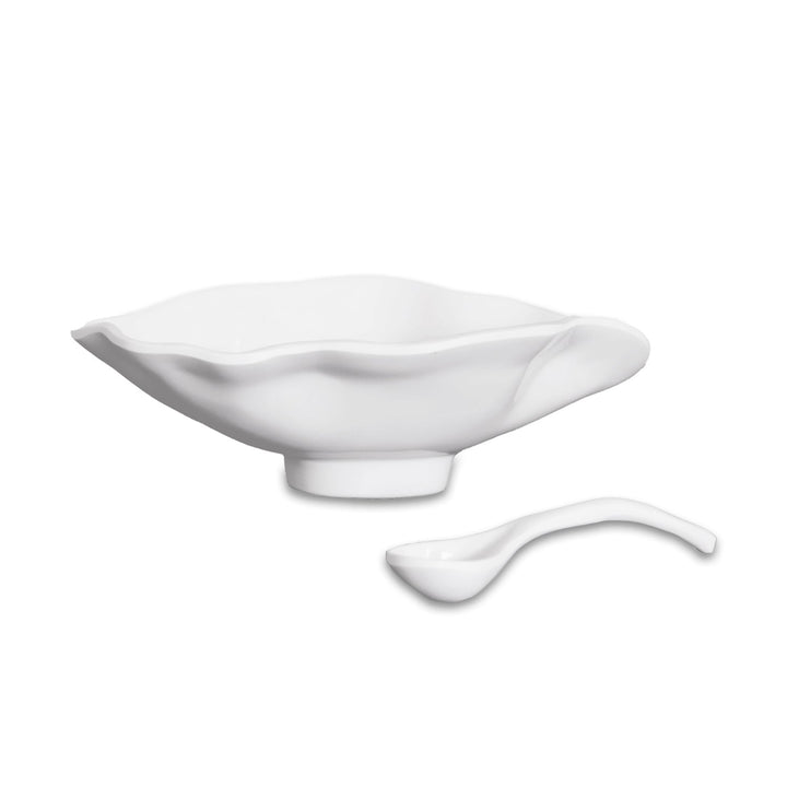 Beatriz Ball VIDA Havana Small Oval Bowl w/Spoon - White