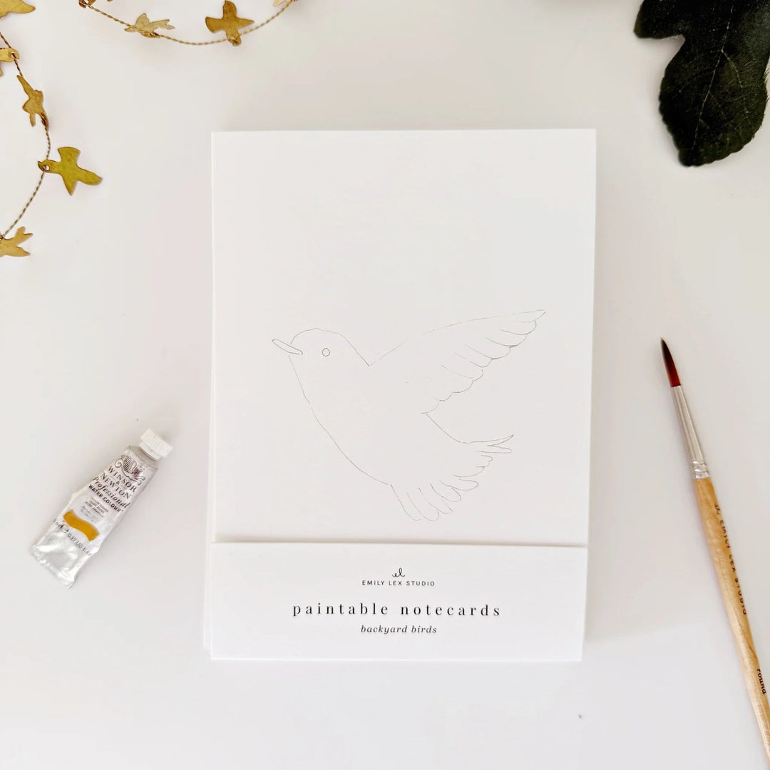 Emily Lex Watercolor Notecard Set - Birds