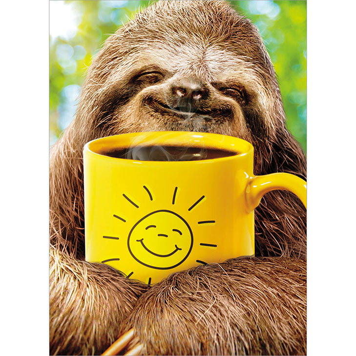 Avanti Press Sloth w/Coffee Friendship Card