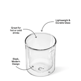 Corkcicle 12oz Rocks Glass Set (2) - Clear