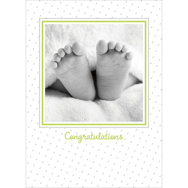 Avanti Press Baby's Feet New Baby Card