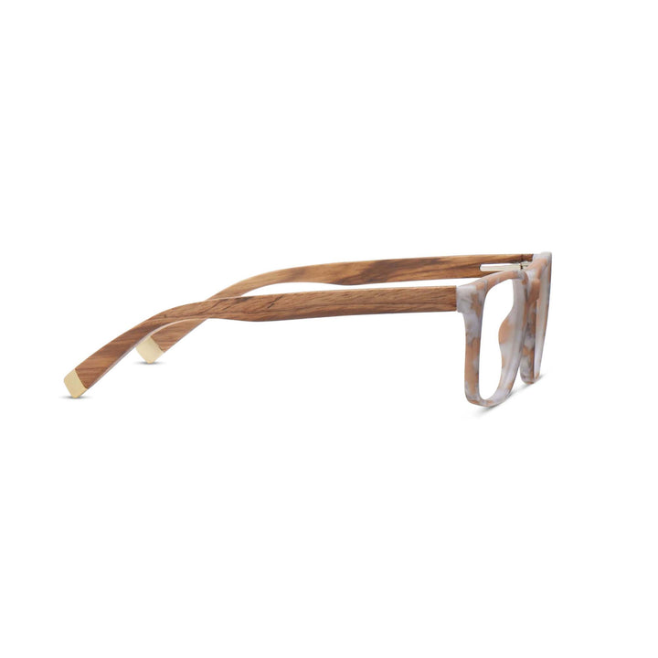 Peepers Harvest Glasses - Tan Marble/Wood