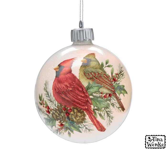 Burton & Burton Ornament - Light Up Cardinal Couple