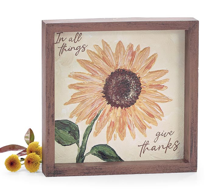 Burton & Burton Shelf Sitter - In All Things Give Thanks