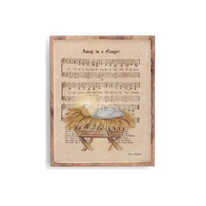 Burton & Burton Joyful Melody Wall Hanging - Away in a Manger