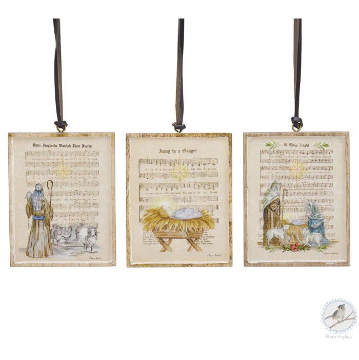 Burton & Burton Mango Wood  Ornament - O holy Night