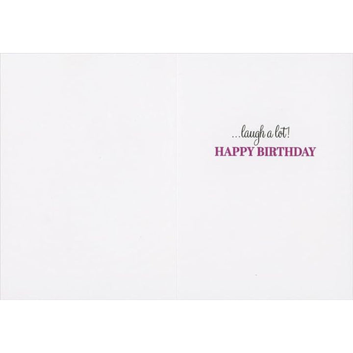 Avanti Press Wine a Little: Concentric Circles of Embossed Dots Birthday Card