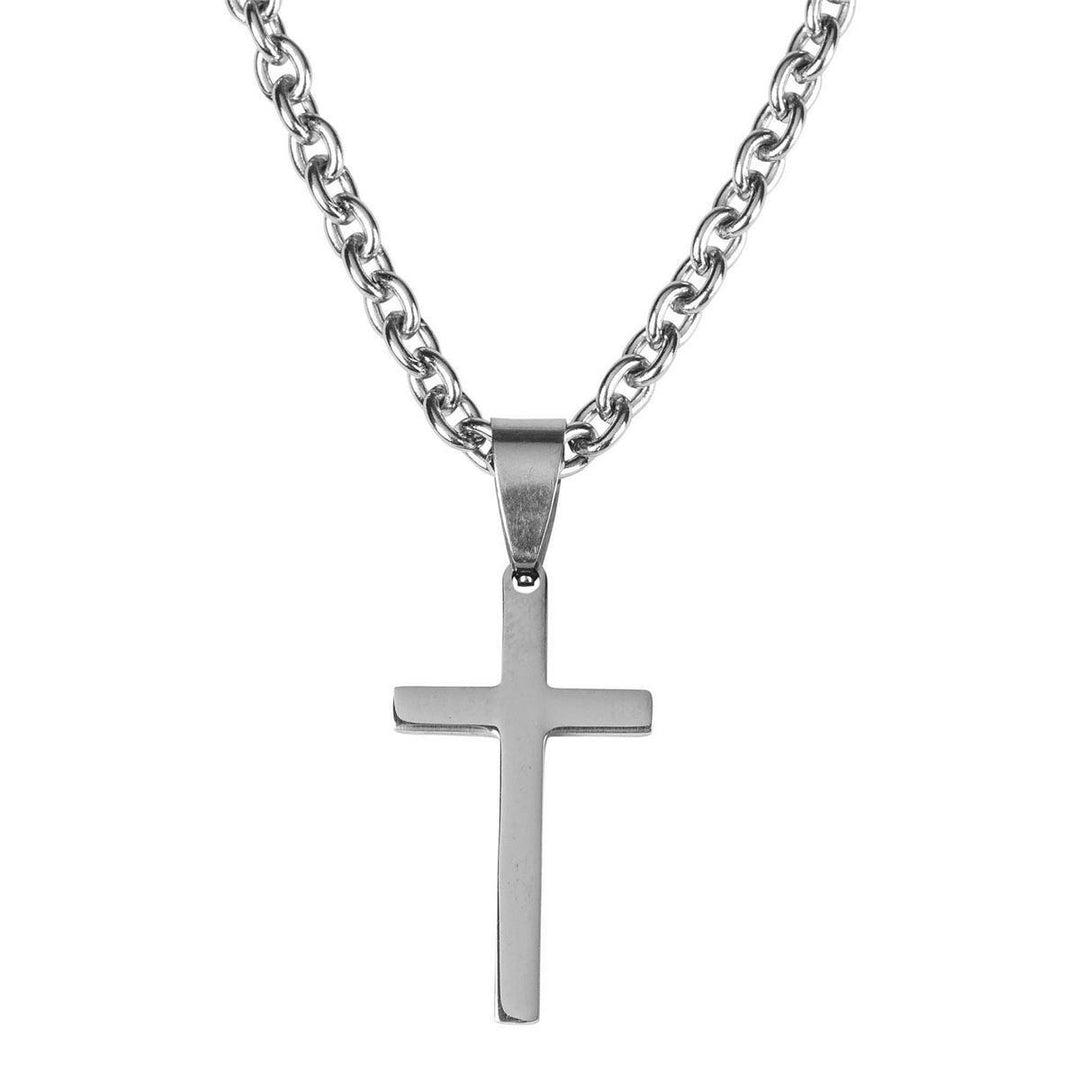 Dicksons Stainless Steel Cross Necklace