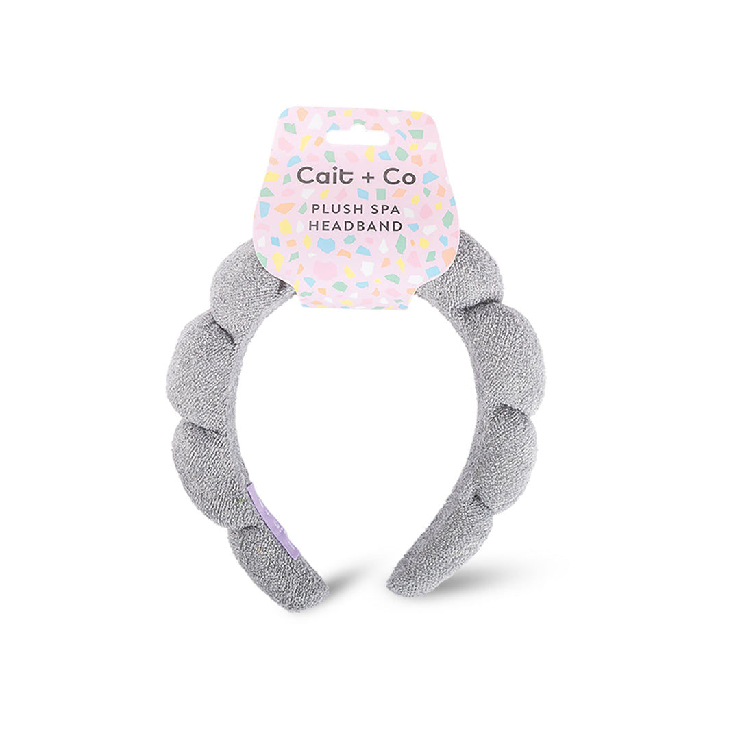 Plush Spa Headband - Gray