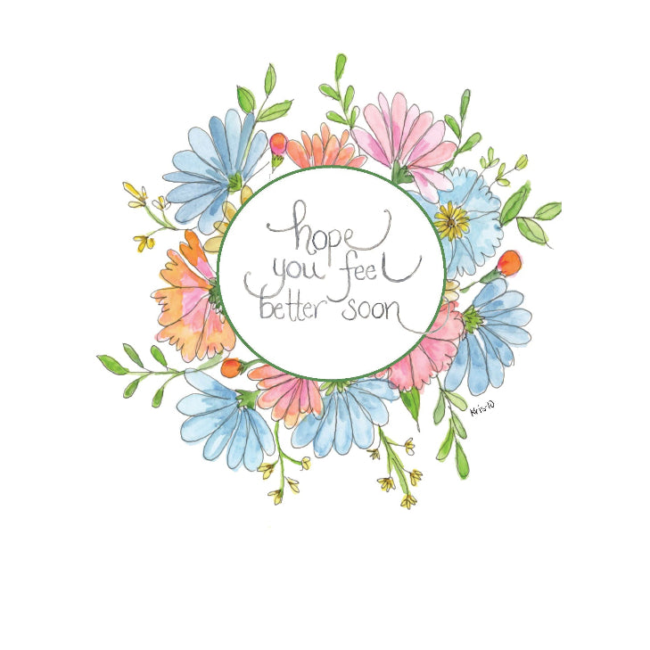 Kris-10's Creations Feel Better Soon Get Well Card