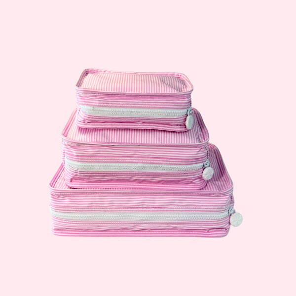 Mint Stacking Set - Pink Preppy Stripe