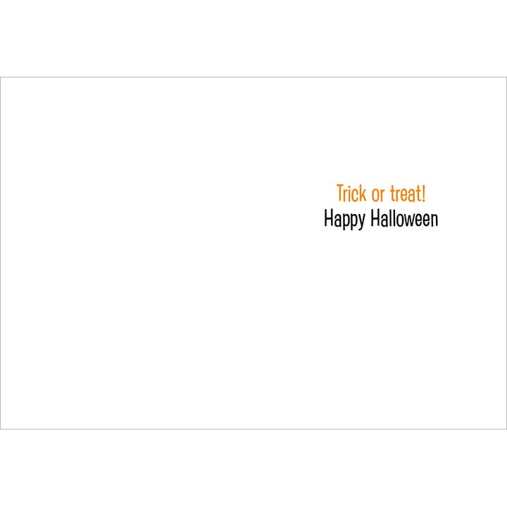 Avanti Press Black Kitten on Halloween Door Halloween Card