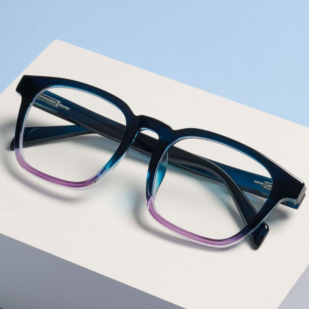 Peepers Latte Glasses - Blue/Purple