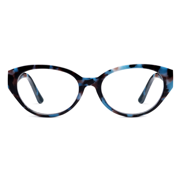 Peepers Sloane Glasses - Light Blue Botanico