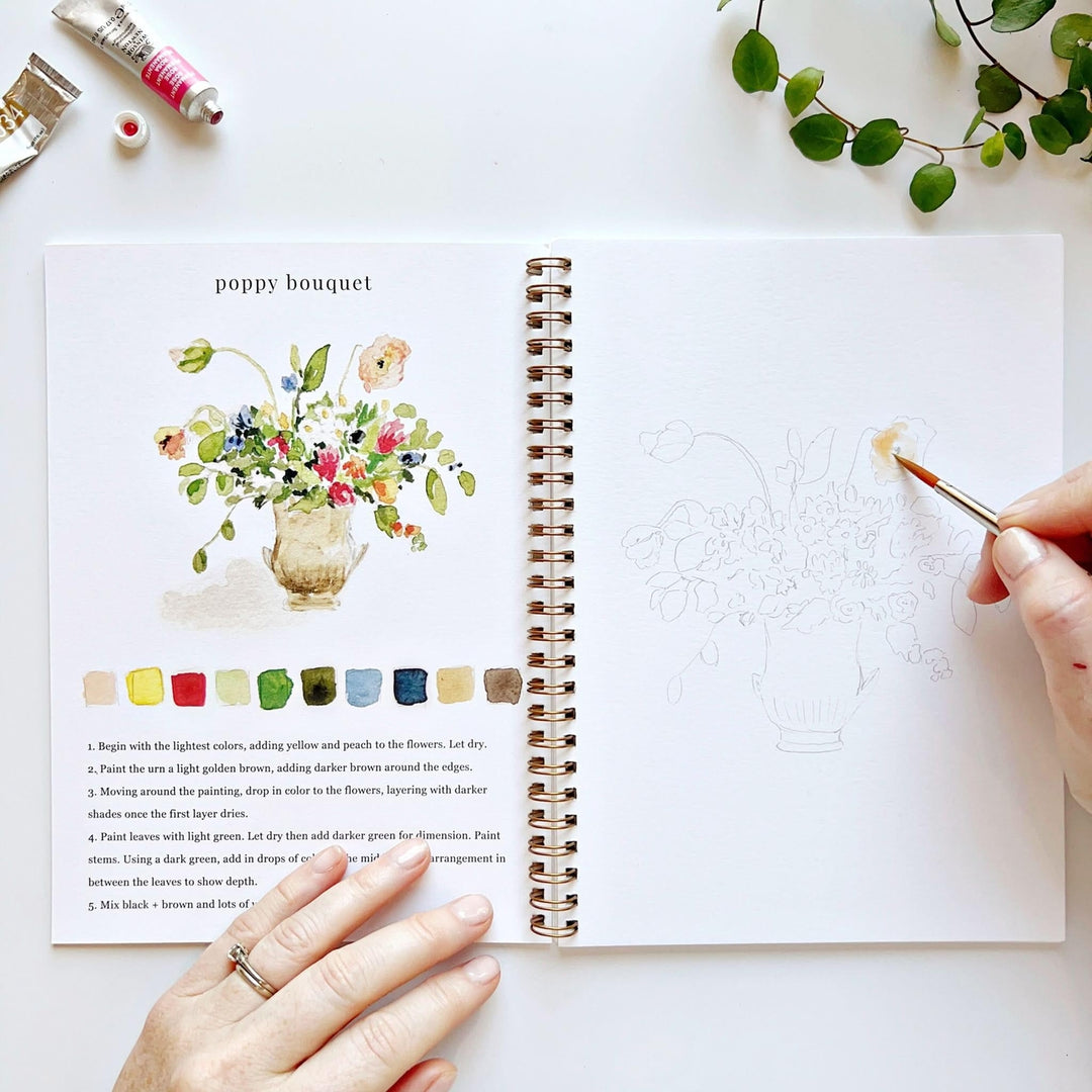 Emily Lex Watercolor Workbook - Bouquets