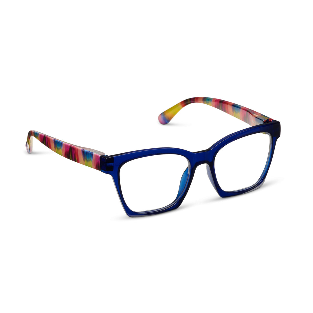 Peepers Maisie Glasses - Blue/Ikat