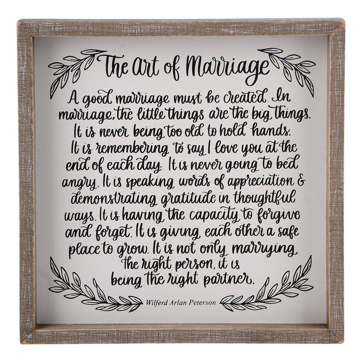Glory Haus Art of Marriage Framed Board Small
