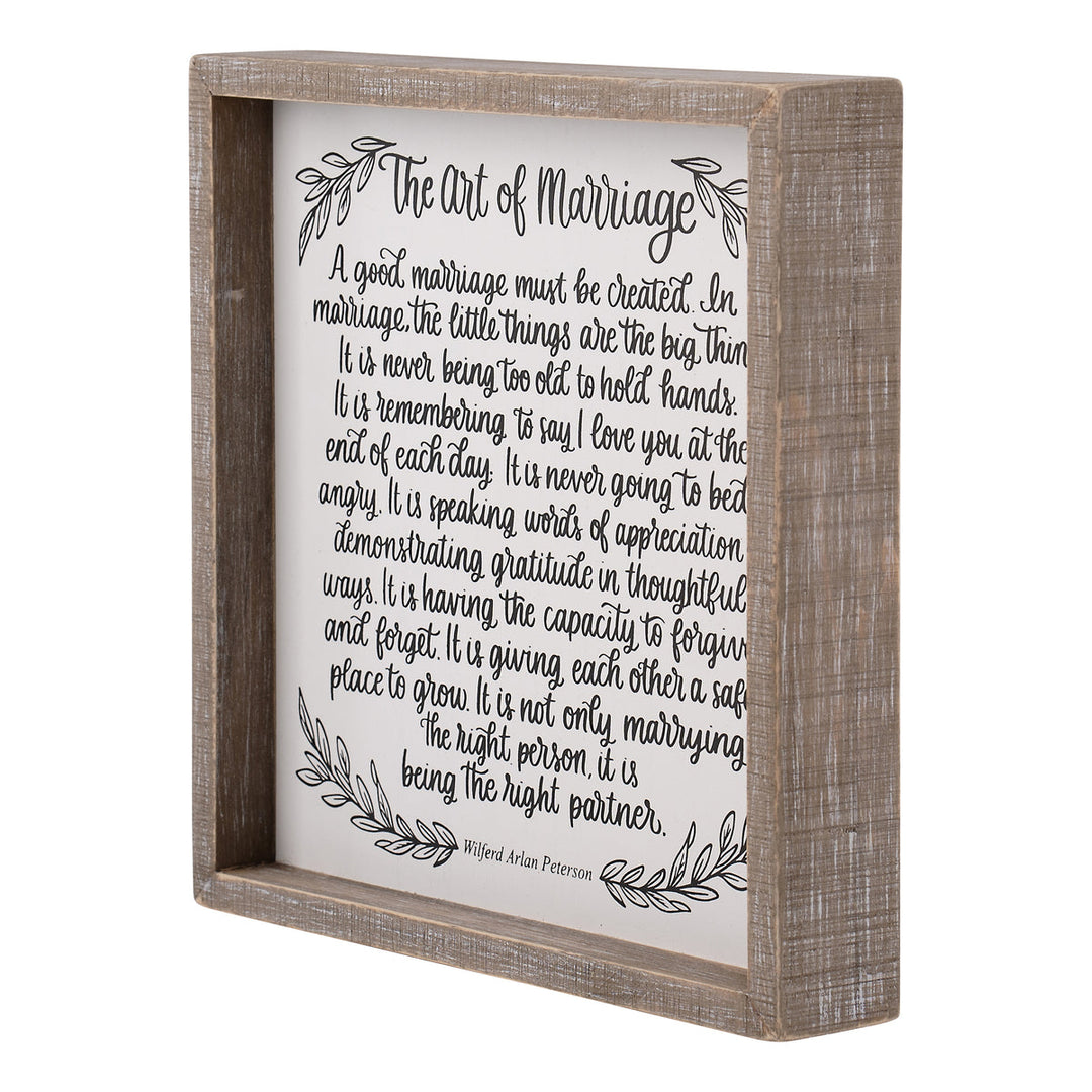 Glory Haus Art of Marriage Framed Board Small