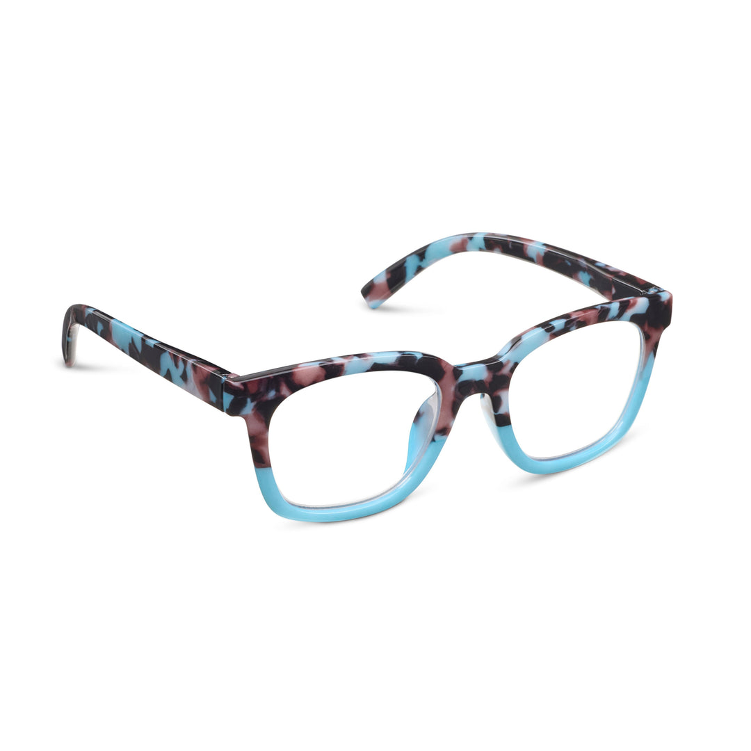 Peepers To The Max Glasses - Light Blue Botanico/Light Blue