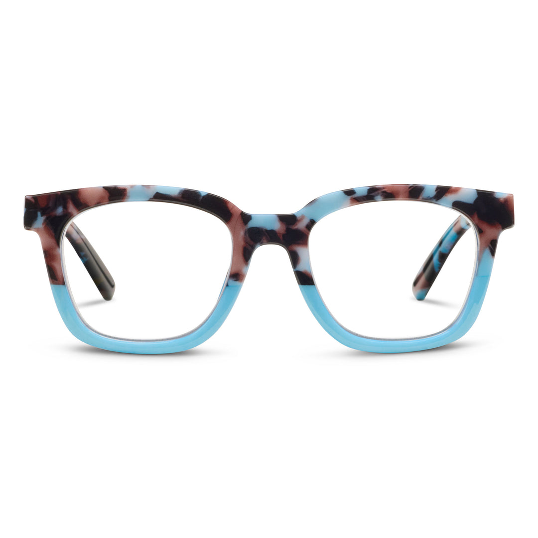 Peepers To The Max Glasses - Light Blue Botanico/Light Blue