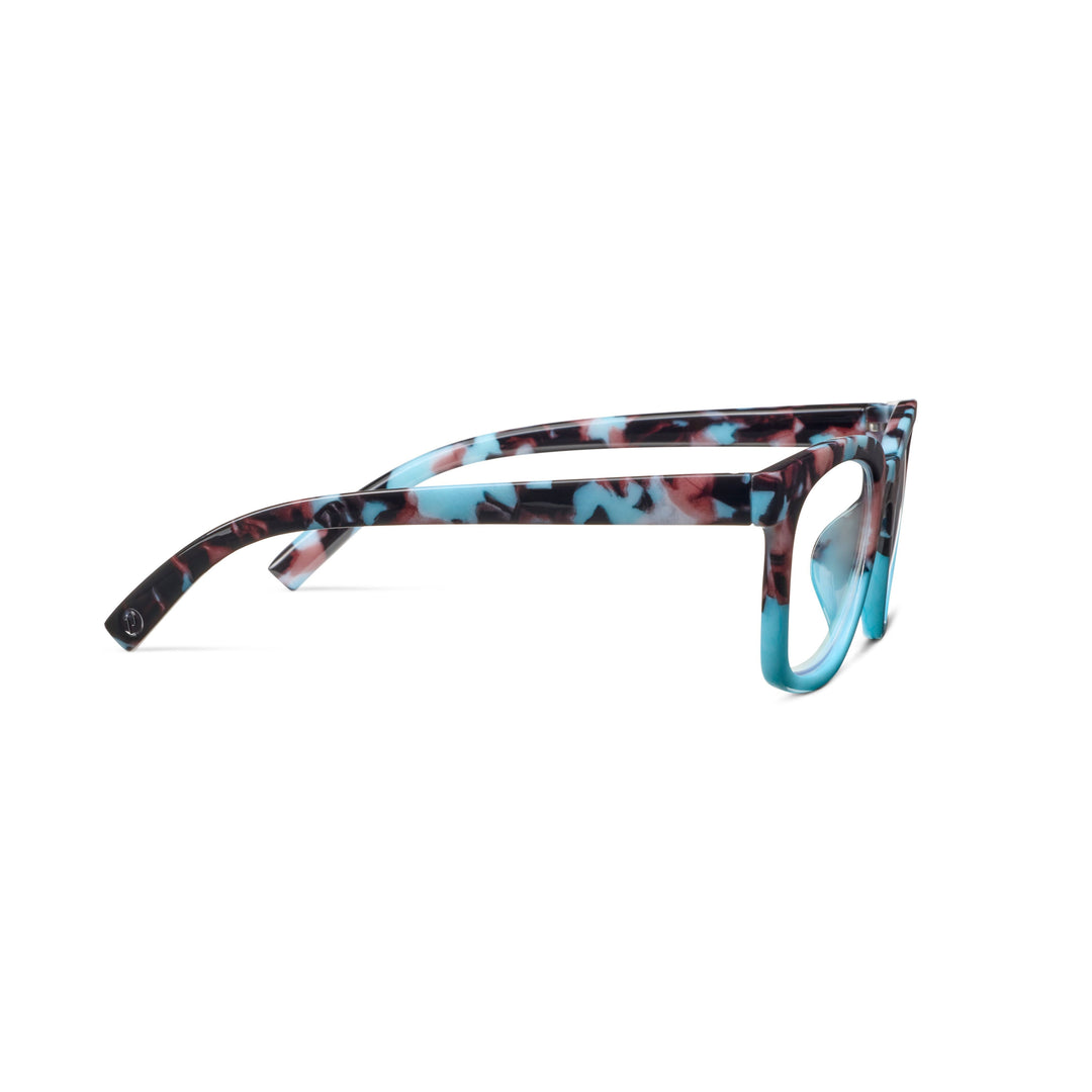 Peepers To The Max Glasses - Light Blue Botanico/Light Blue