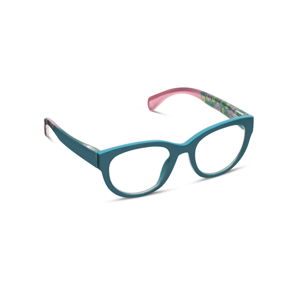 Peepers Bee Glasses - Teal/Floral