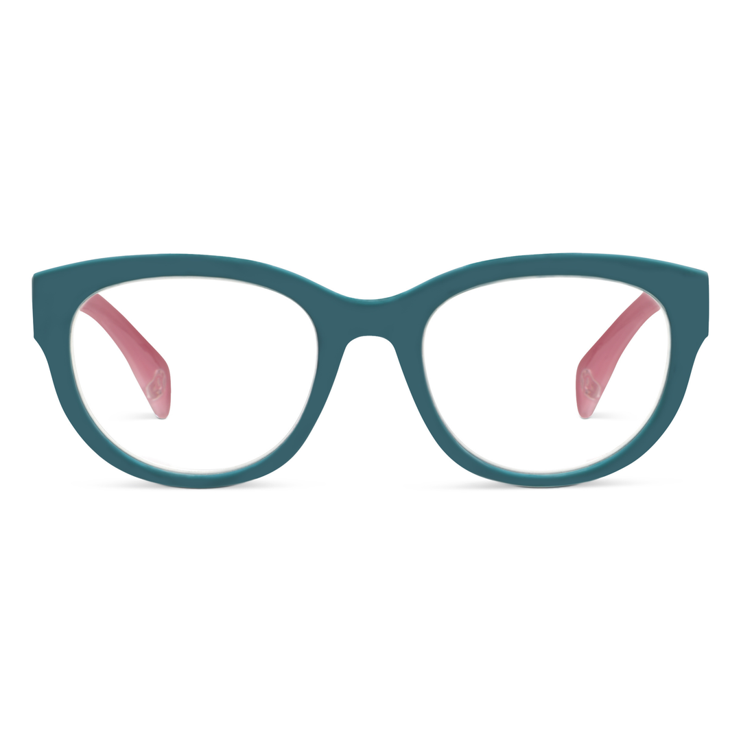 Peepers Bee Glasses - Teal/Floral