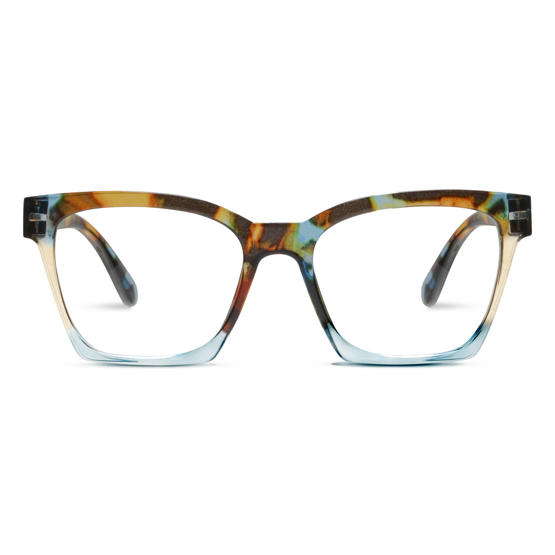 Peepers Birdie Glasses - Blue Quartz Colorblock