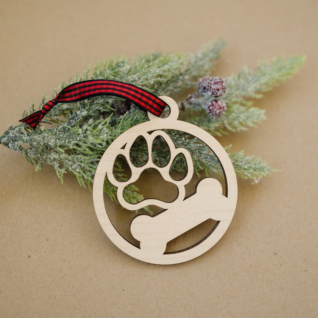 WW Paw and Bone Ornament