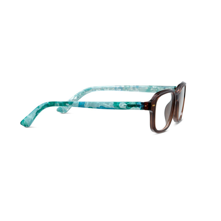 Peepers Fable Glasses - Mocha/Turquoise Quartz