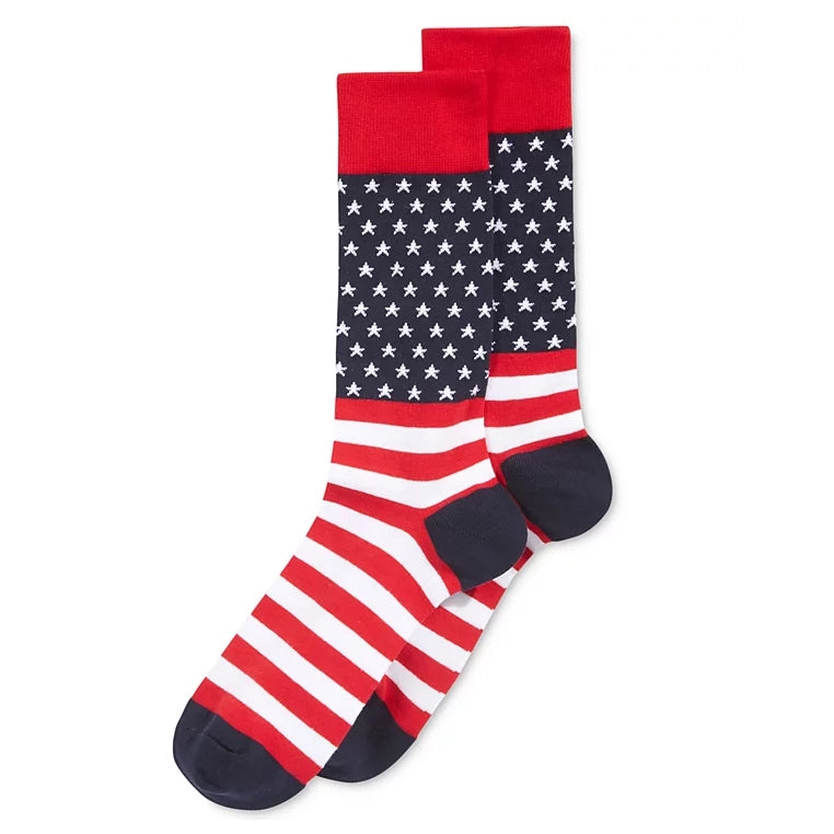 HOTSOX Men's American Flag Socks - Red