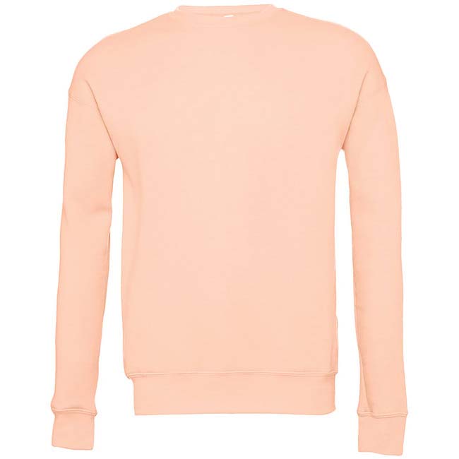 Bella + Canvas Unisex Sponge Fleece Drop Shoulder Sweatshirt - Peach