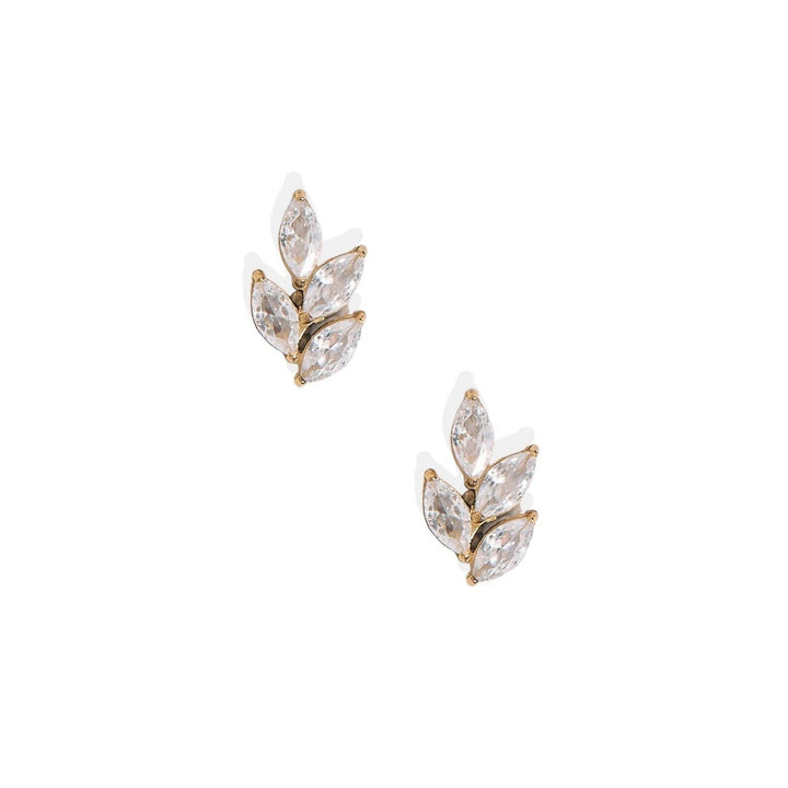 Linny Co Screwback Stud Earrings - Laurel Gold