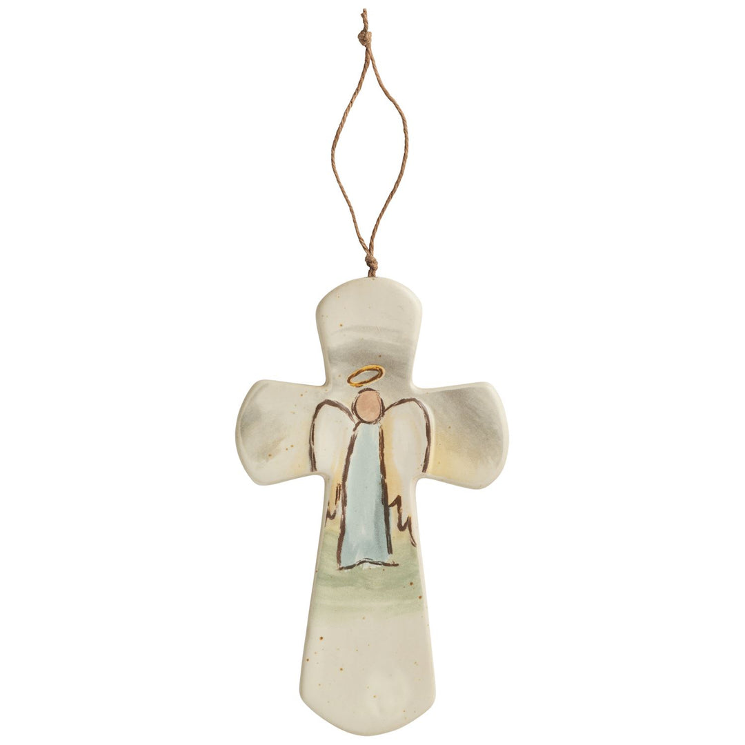 Mud Pie Ceramic Nativity Cross - Angel