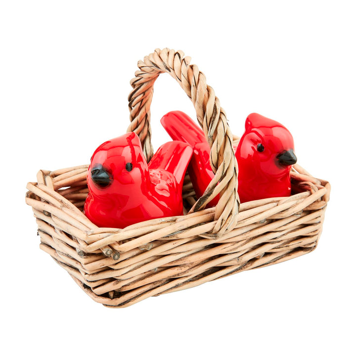 Mud Pie Cardinal Salt & Pepper Set