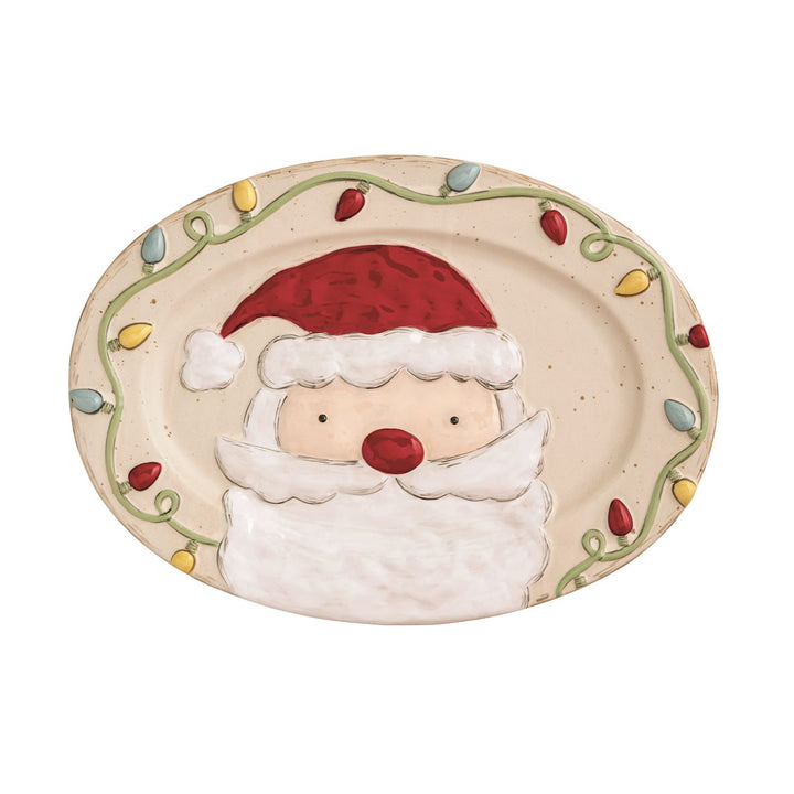 Mud Pie Farm Christmas Santa Platter