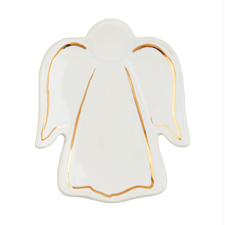 Mud Pie Stripe Wing Angel Tidbit Dish